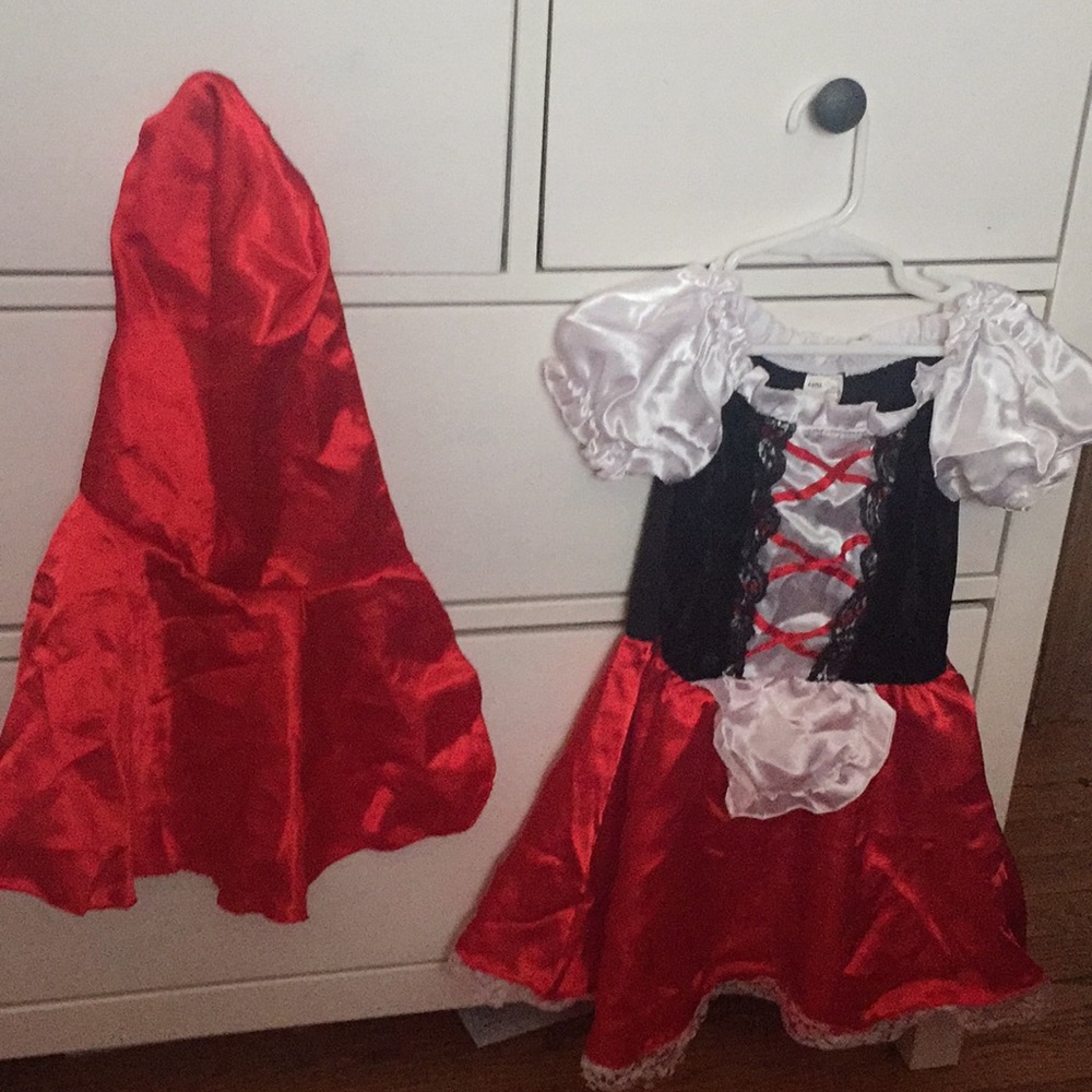 Little Red Riding Hood Dress and Hood 4-6 years